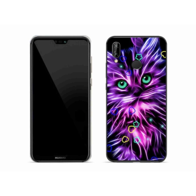 Gél borítás mmCase a Huawei P20 Lite készülékhez - absztrakt macska