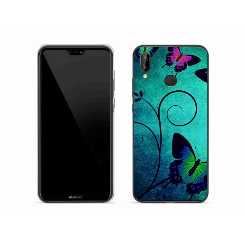 Gél borítás mmCase a mobil Huawei P20 Lite készülékhez - színes pillangók