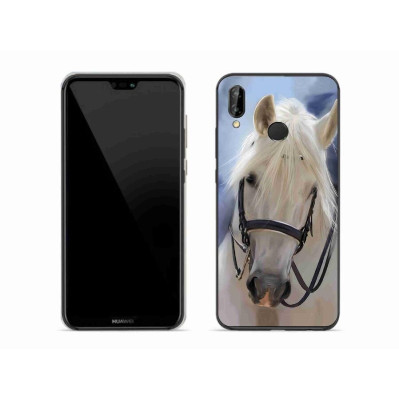 Gél borítás mmCase a Huawei P20 Lite készülékhez - fehér ló