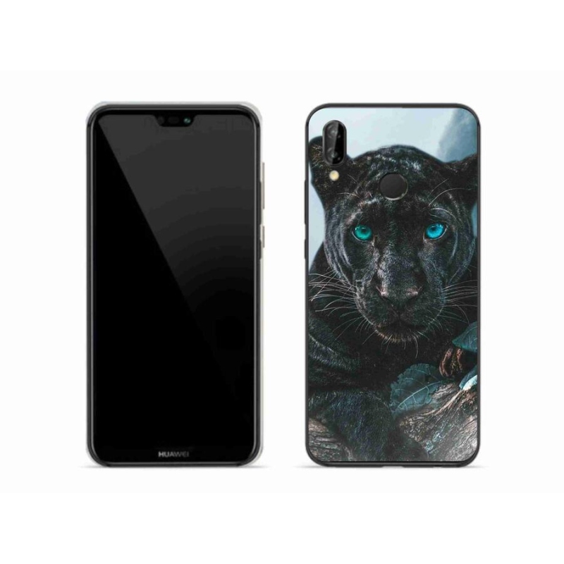 Gél borítás mmCase a Huawei P20 Lite készülékhez - fekete párduc