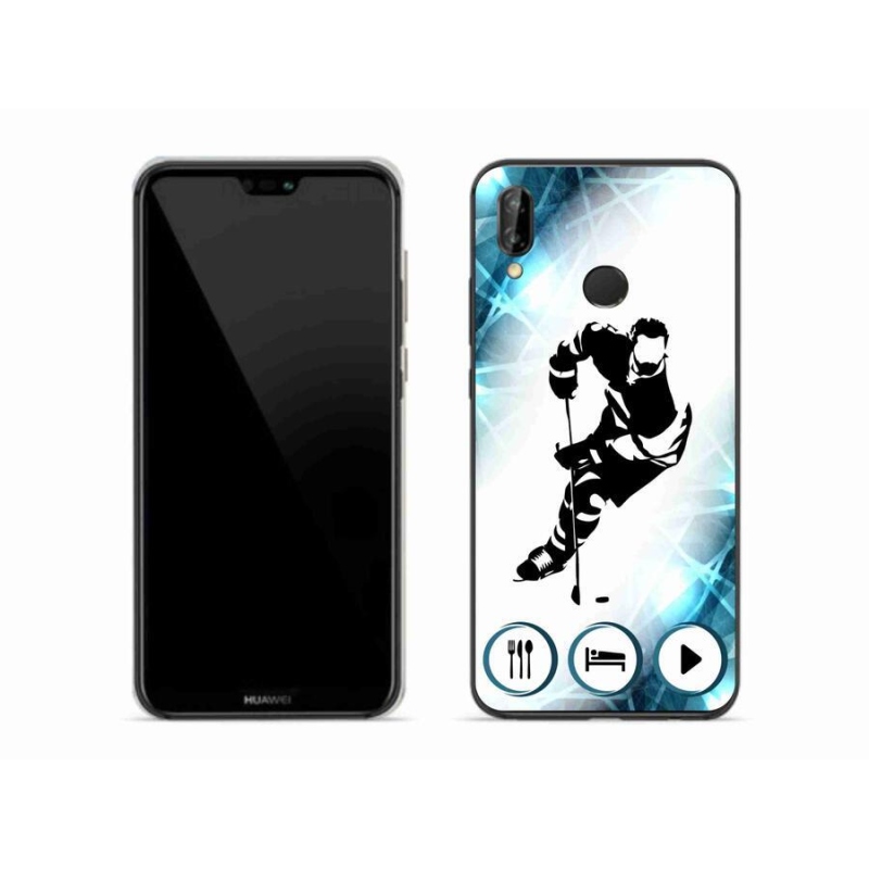 Gél borítás mmCase mobil Huawei P20 Lite - jégkorong 1