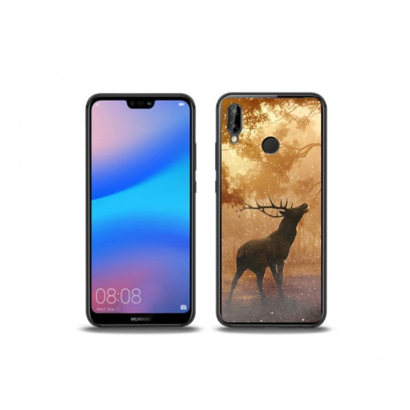 Zselés borítás mmCase a Huawei P20 Lite számára - szarvasok a vadonban