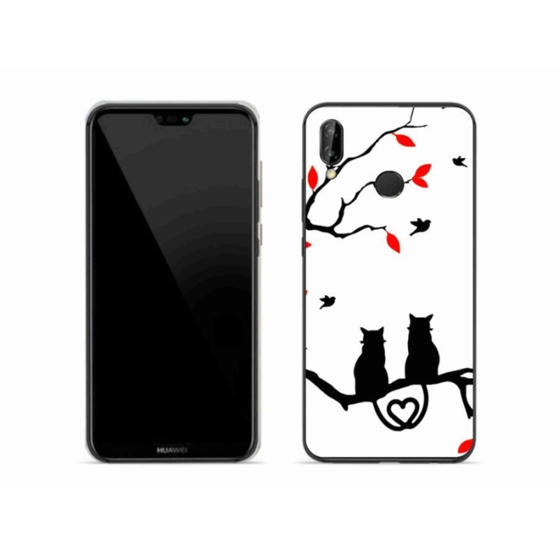 Gél borítás mmCase a Huawei P20 Lite készülékhez - macska szeretet