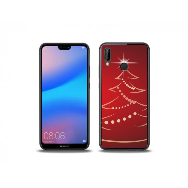Gél borítás mmCase a Huawei P20 Lite számára - karácsonyfa karikatúra