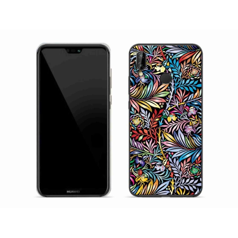 Gél borító mmCase a mobil Huawei P20 Lite - virágok 5