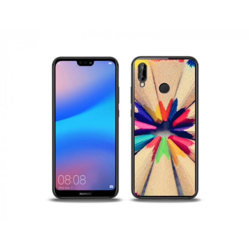 Gél borítás mmCase a Huawei P20 Lite készülékhez - zsírkréták