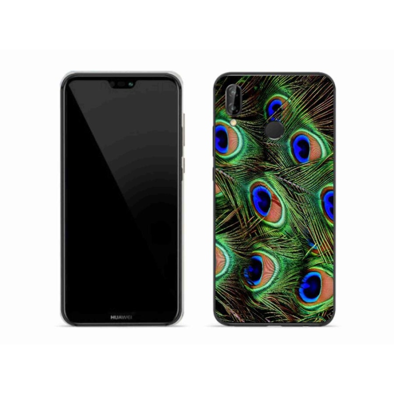 Gél borítás mmCase a Huawei P20 Lite készülékhez - pávatoll