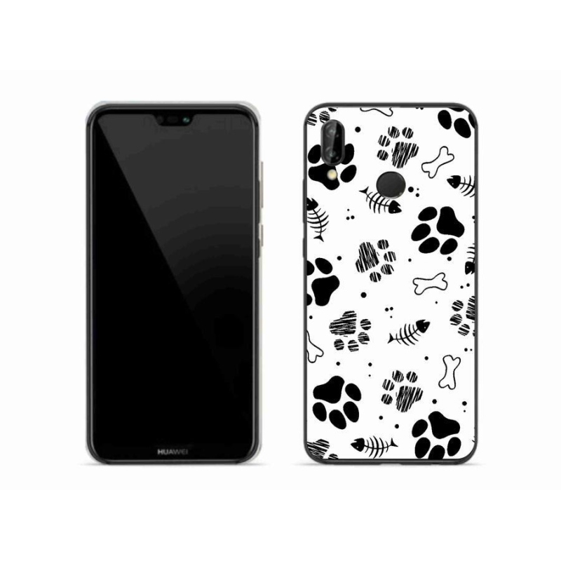 Gél borítás mmCase a Huawei P20 Lite készülékhez - kutyamancsok 1