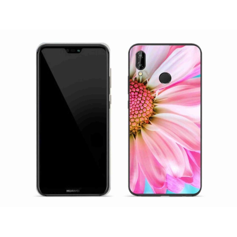 Gél borítás mmCase a Huawei P20 Lite készülékhez - rózsaszín virág