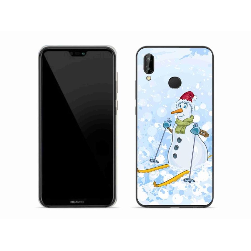 Gél borítás mmCase a Huawei P20 Lite készülékhez - hóember