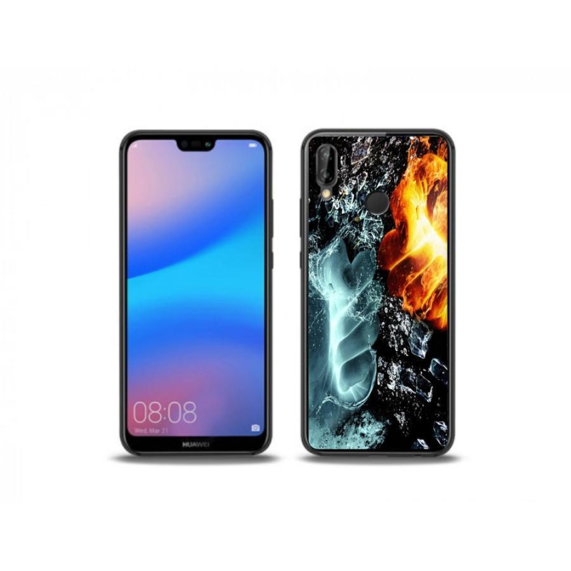 Gél borítás mmCase a Huawei P20 Lite számára - víz és tűz