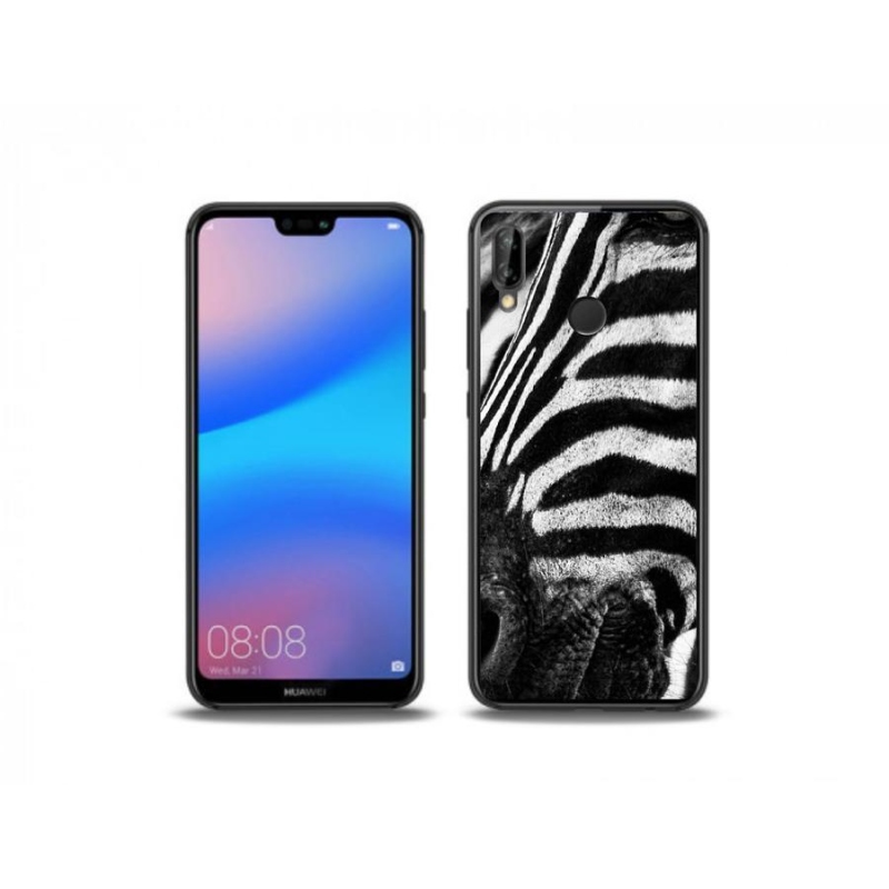 Gél borítás mmCase a Huawei P20 Lite készülékhez - zebra