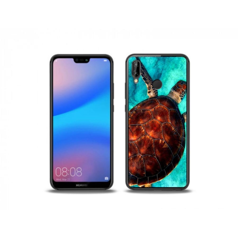 Gél borítás mmCase mobil Huawei P20 Lite - teknős - teknősbéka