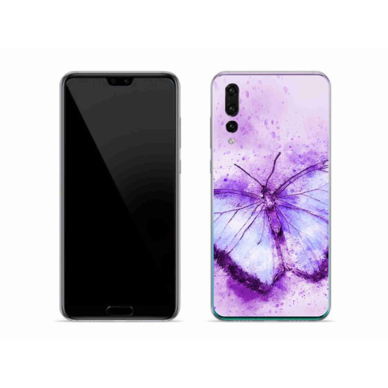 Gél borítás mmCase a Huawei P20 Pro készülékhez - lila pillangó