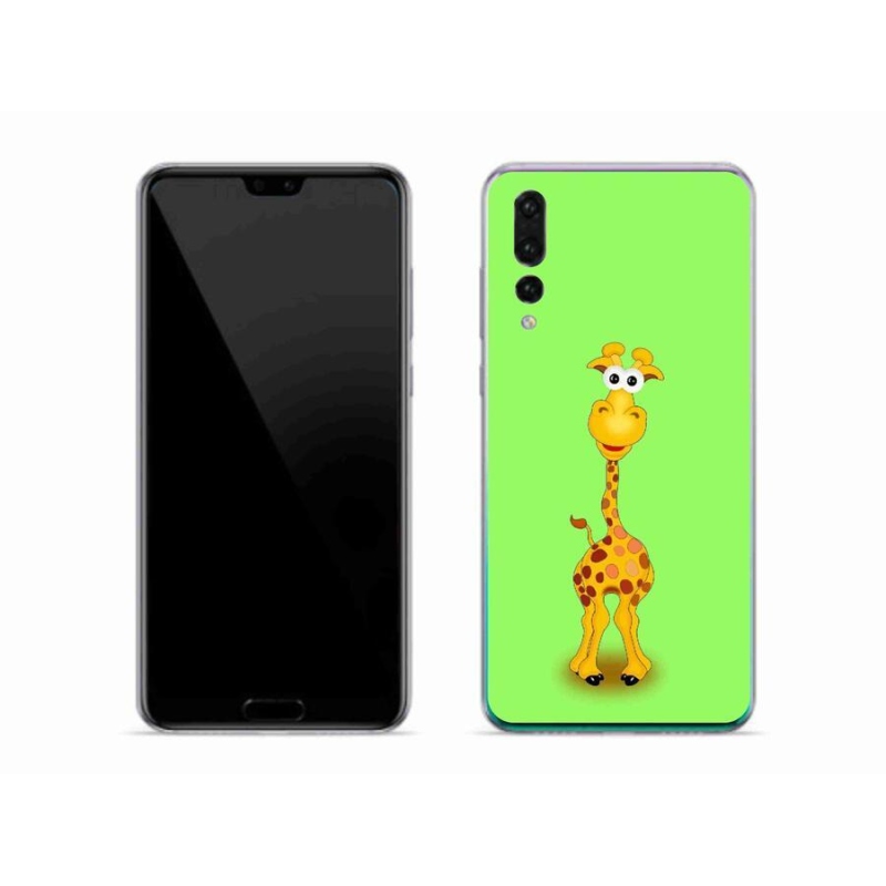 Gél borítás mmCase a mobil Huawei P20 Pro készülékhez - rajzfilm zsiráf