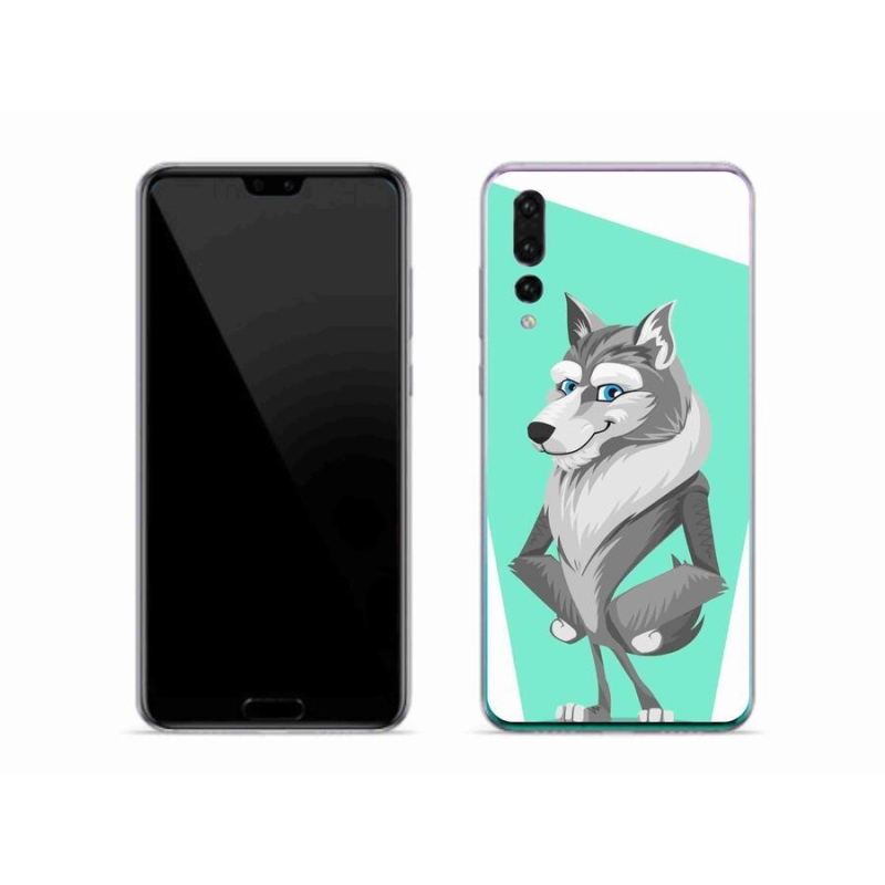 Gél borítás mmCase a mobil Huawei P20 Pro készülékhez - rajzfilm farkas