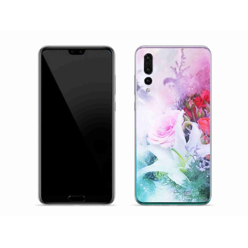 Gél borítás mmCase a mobil Huawei P20 Pro - virágok 4