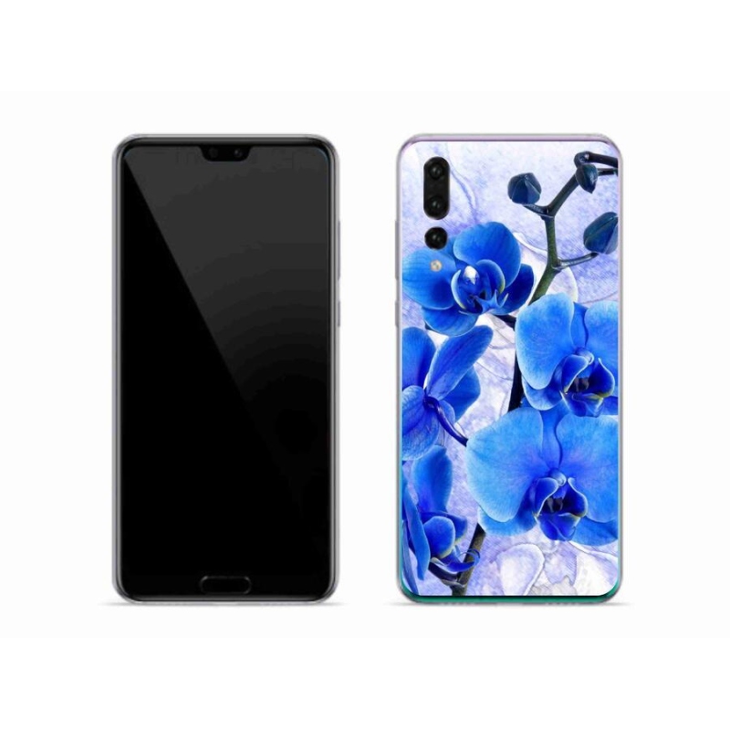 Gél borítás mmCase a Huawei P20 Pro készülékhez - kék virágok