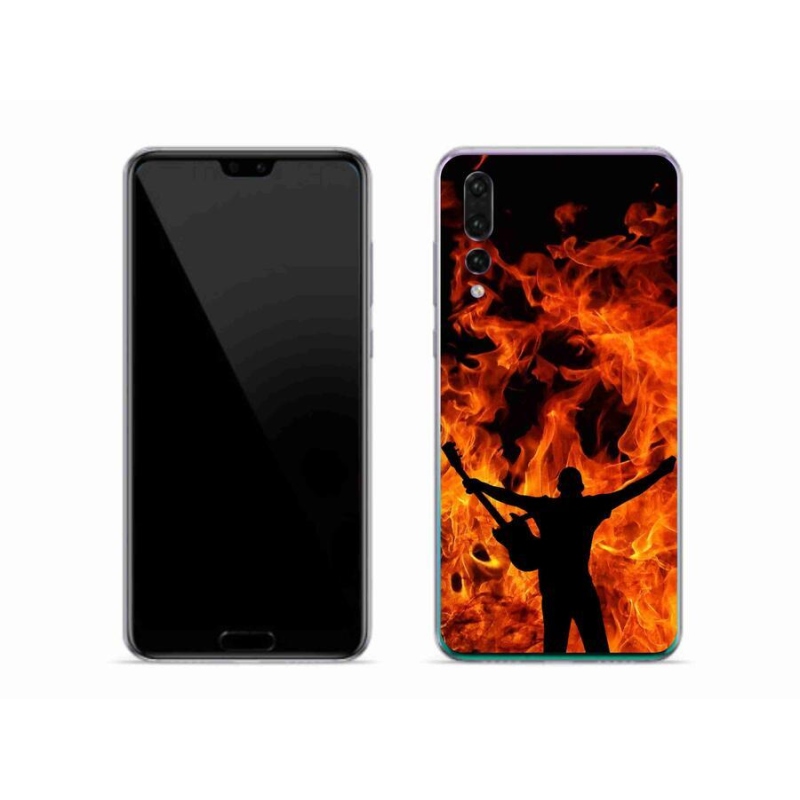 Gél borító mmCase mobil Huawei P20 Pro - zenész és tűz