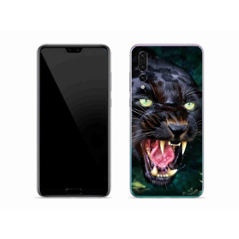 Gél borítás mmCase a Huawei P20 Pro készülékhez - dühös fekete párduc