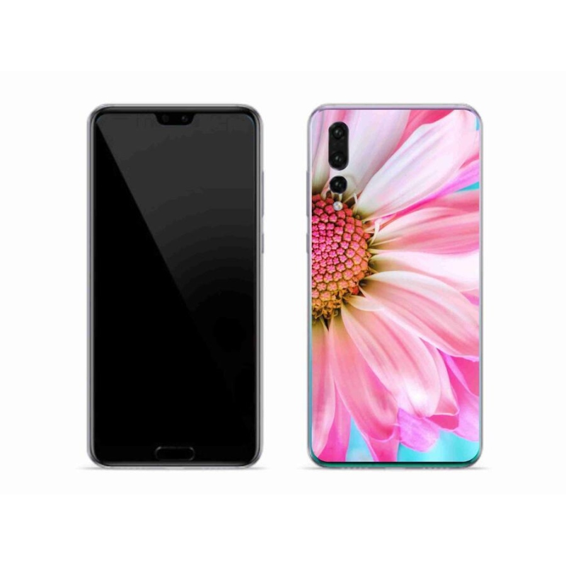 Gél borítás mmCase a Huawei P20 Pro készülékhez - rózsaszín virág