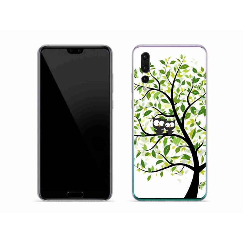 Gél borítás mmCase a Huawei P20 Pro számára - baglyok a fán