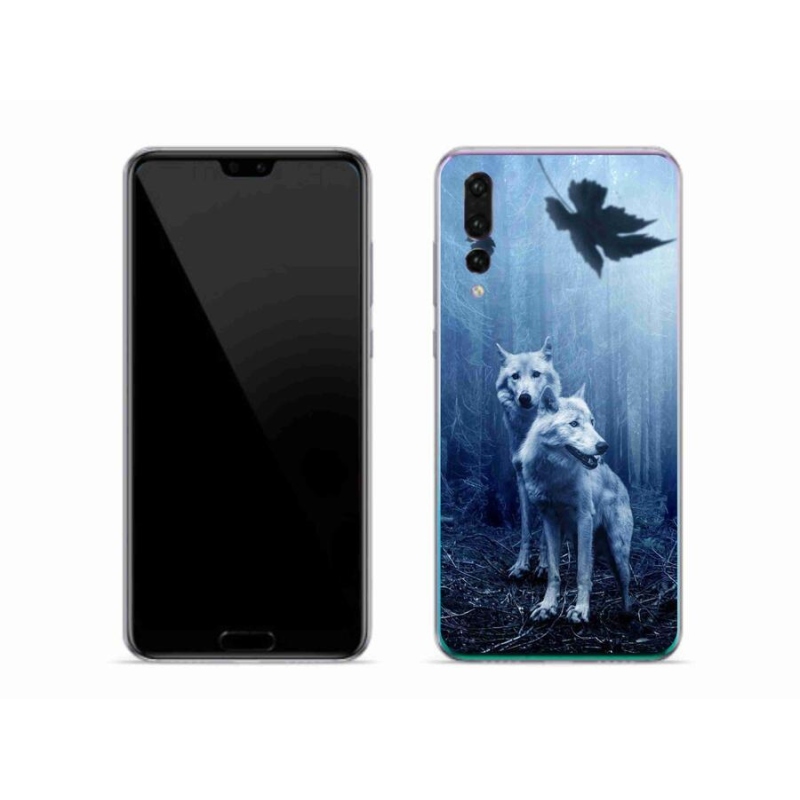 Gél borítás mmCase a Huawei P20 Pro számára - farkasok az erdőben