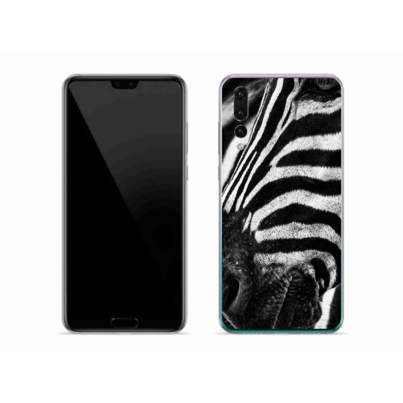 Gél borítás mmCase a Huawei P20 Pro készülékhez - zebra