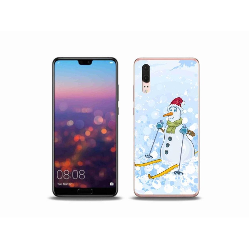 Gél borítás mmCase a Huawei P20 készülékhez - hóember