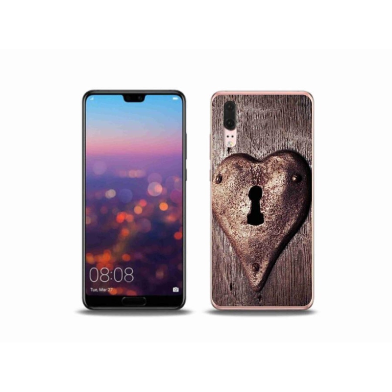 Gél borító mmCase a Huawei P20 készülékhez - szív alakú zár