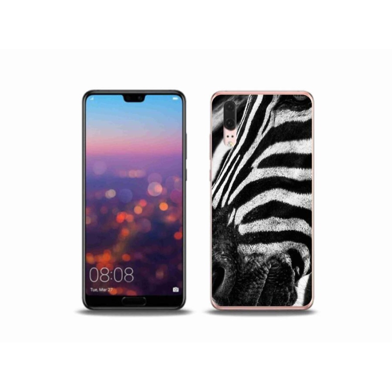 Gél borítás mmCase a Huawei P20 készülékhez - zebra