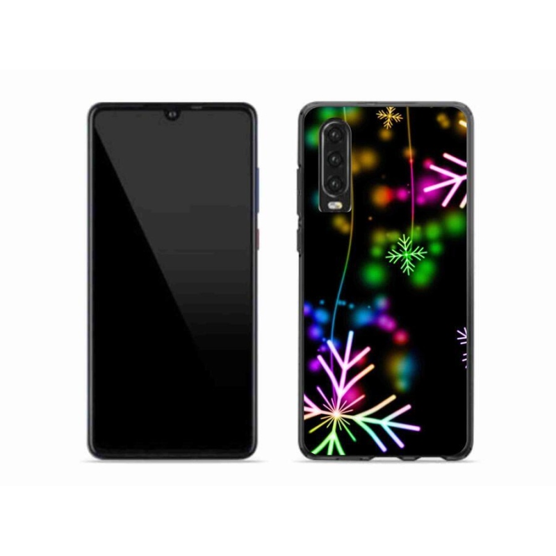 Gél borító mmCase a mobil Huawei P30 - színes pelyhek