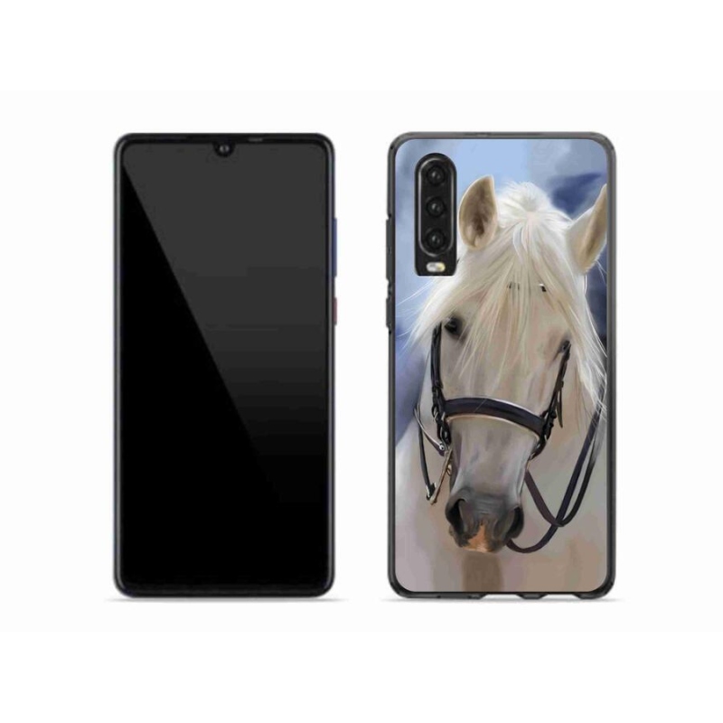 Gél borítás mmCase a Huawei P30-hoz - fehér ló