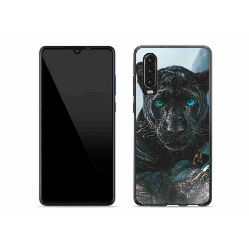 Gél borítás mmCase a Huawei P30-hoz - fekete párduc