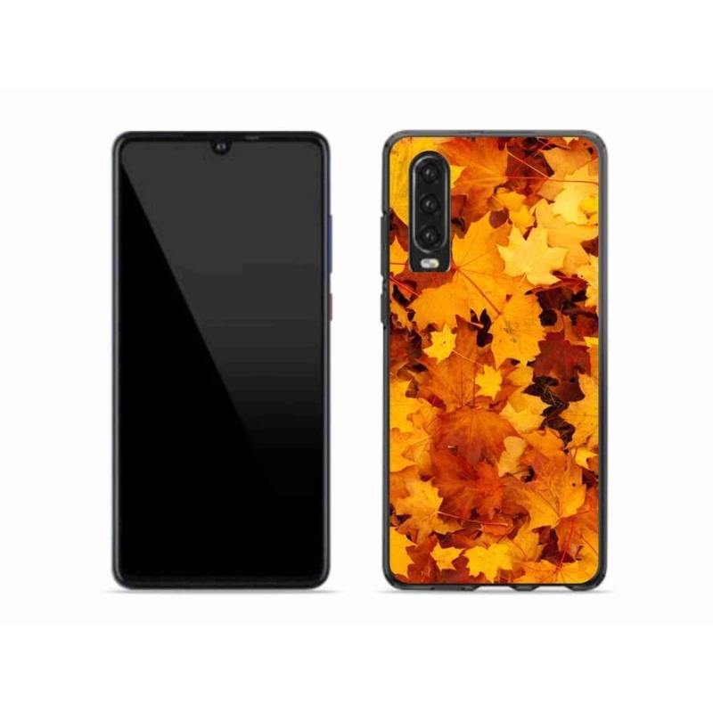 Gél borító mmCase a Huawei P30-hoz - juharlevelek