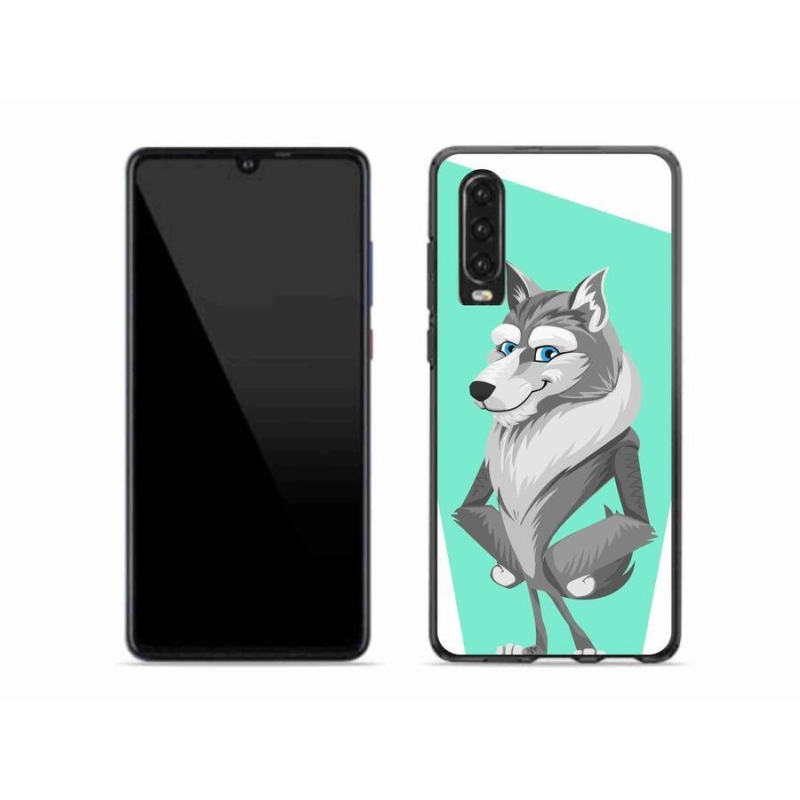 Gél borító mmCase mobil Huawei P30 - rajzfilm farkas