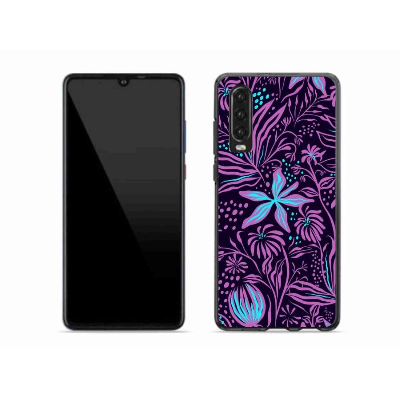 Gél borító mmCase a mobil Huawei P30 - virágok 2