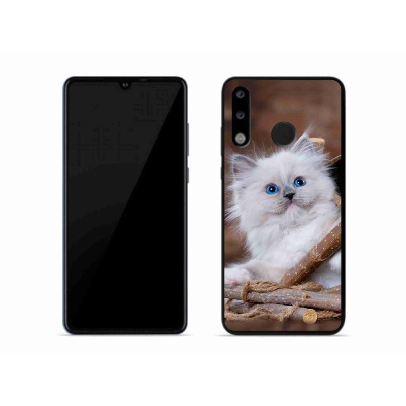 Gél borítás mmCase a Huawei P30 Lite készülékhez - fehér cica