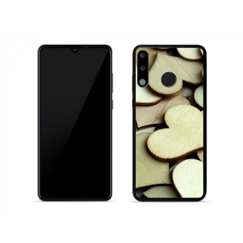 Gél borítás mmCase a Huawei P30 Lite készülékhez - fából készült szívek