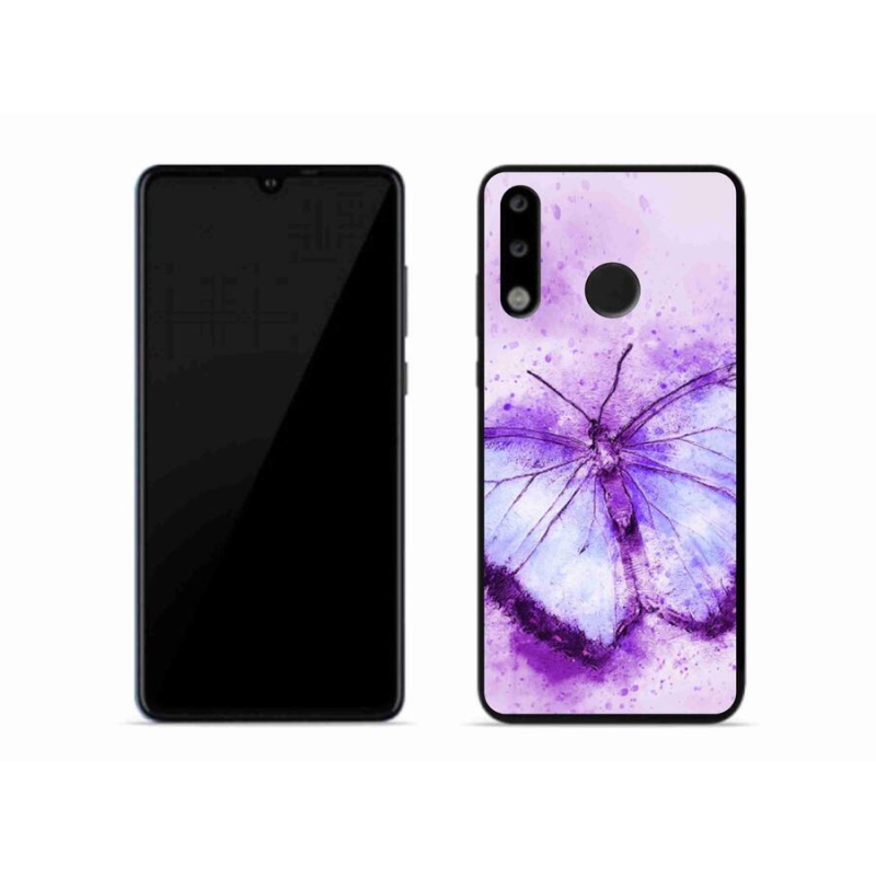 Gél borítás mmCase a Huawei P30 Lite készülékhez - lila pillangó