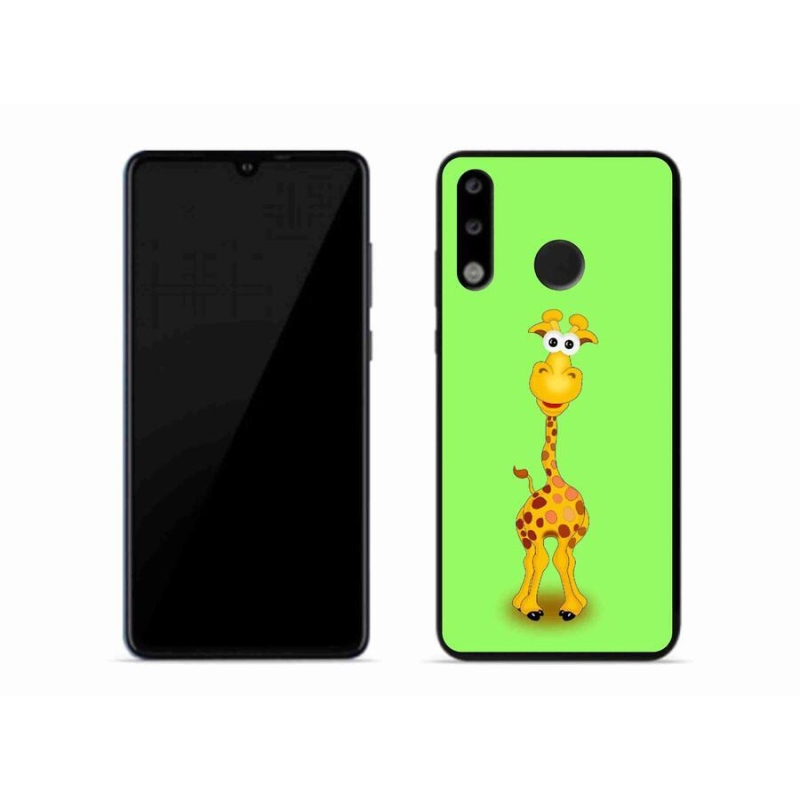 Gél borító mmCase a mobil Huawei P30 Lite - rajzfilm zsiráfhoz