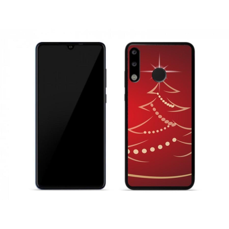 Gél borítás mmCase a Huawei P30 Lite számára - karácsonyfa karikatúra