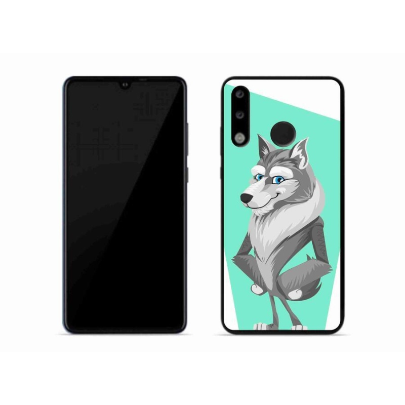 Gél borító mmCase a mobil Huawei P30 Lite - rajzfilm farkashoz