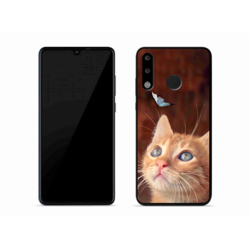 Gél borító mmCase a mobil Huawei P30 Lite készülékhez - pillangó és cica