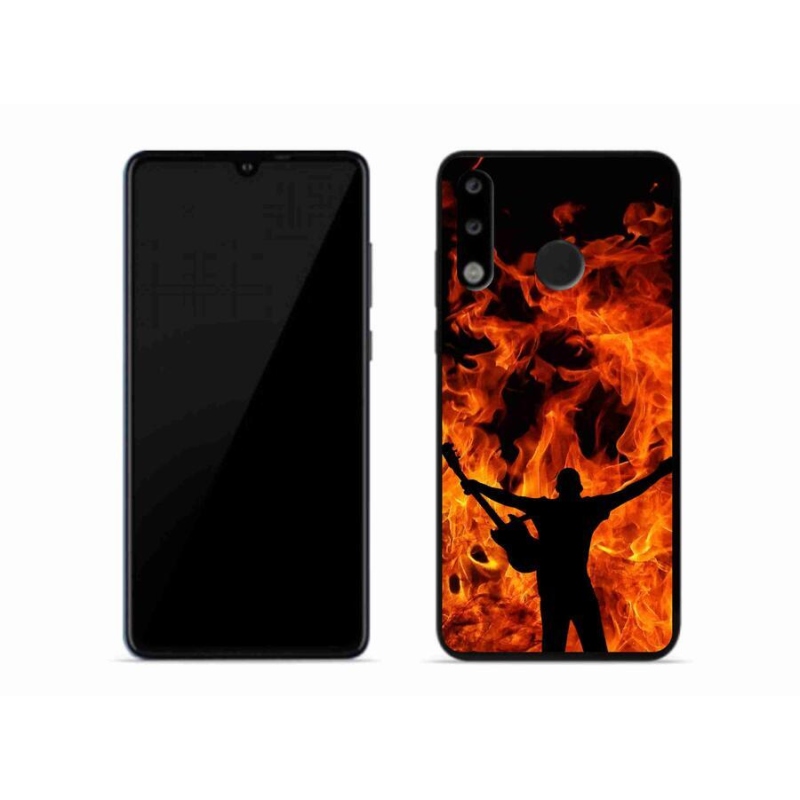 Gél borító mmCase mobil Huawei P30 Lite - zenész és tűz
