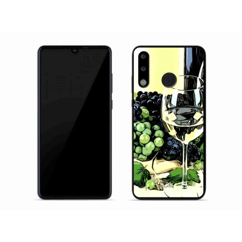 Gél borító mmCase mobil Huawei P30 Lite - pohár bor