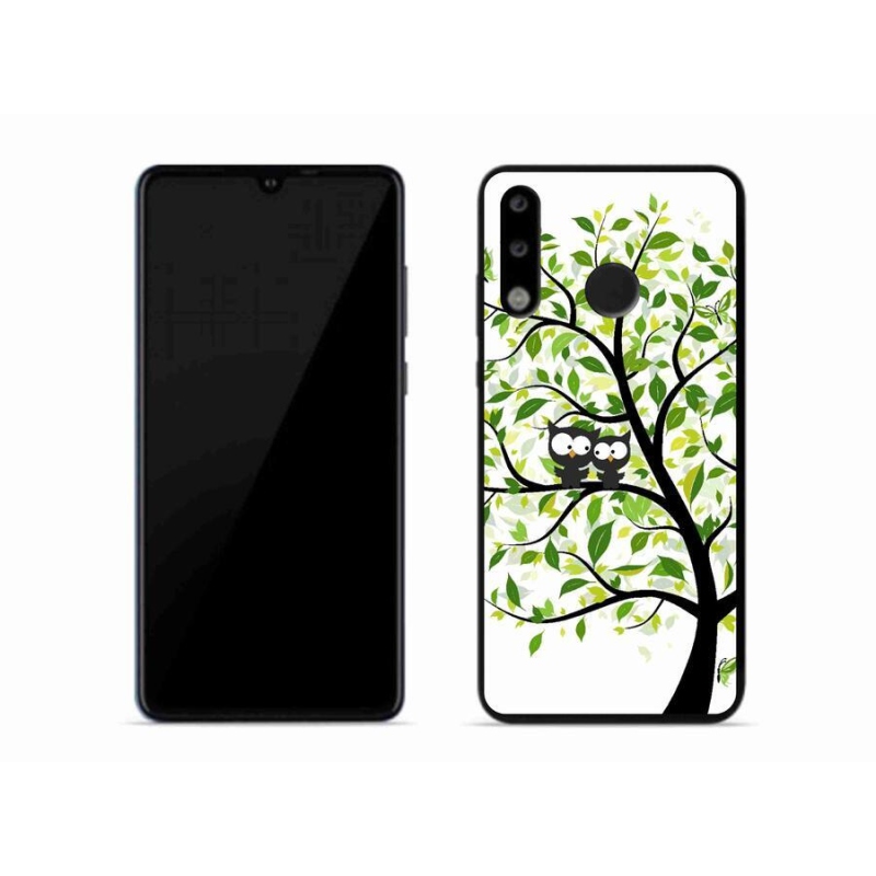 Gél borító mmCase a Huawei P30 Lite készülékhez - baglyok a fán