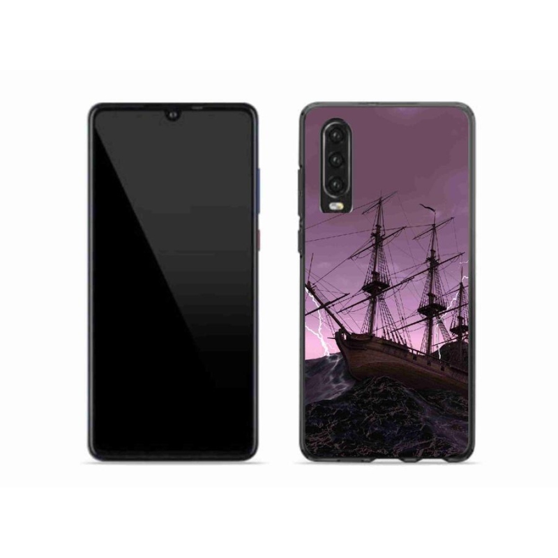 Gél borítás mmCase a Huawei P30-hoz - hajó a viharban