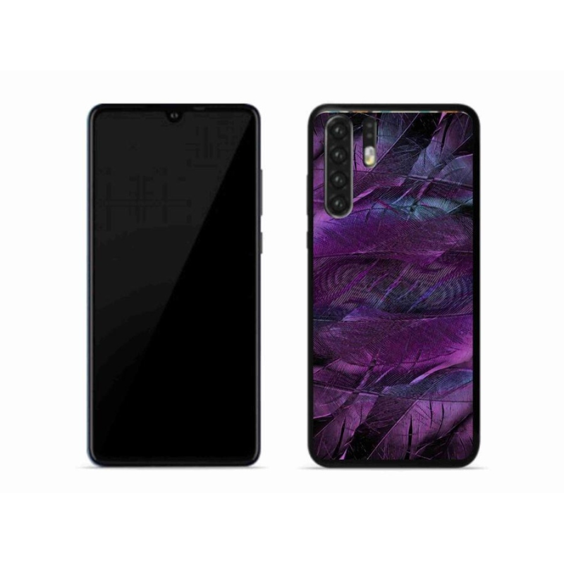 Zselés borítás mmCase a Huawei P30 Pro készülékhez - lila tollak