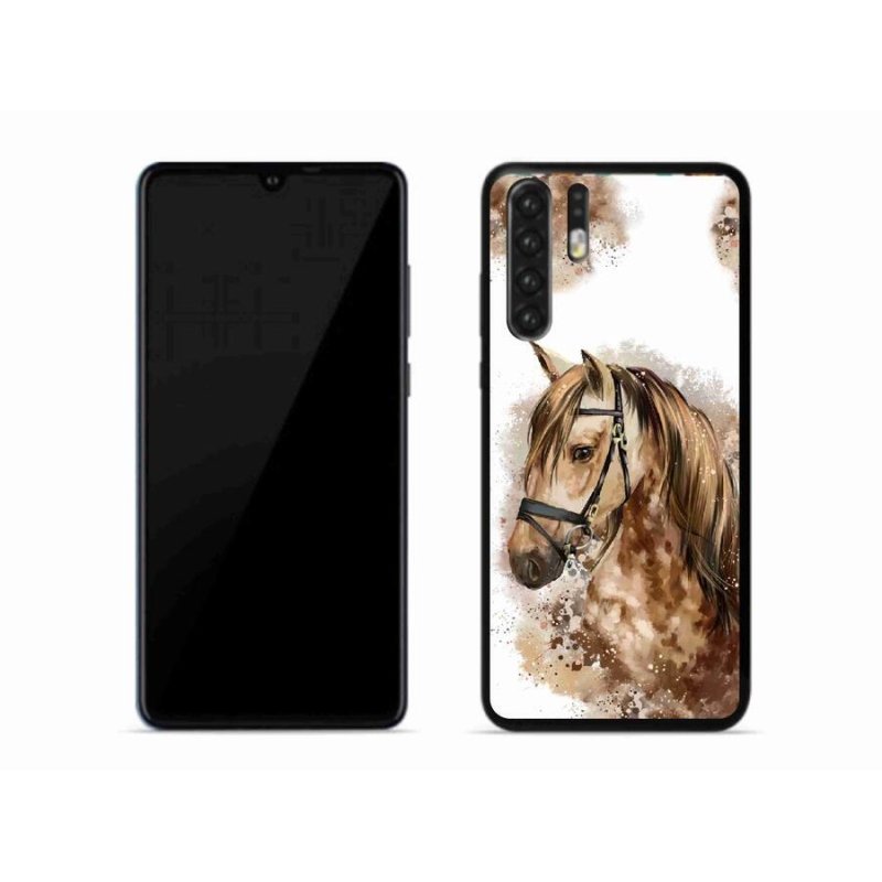 Gél borítás mmCase a Huawei P30 Pro készülékhez - barna rajzfilm ló